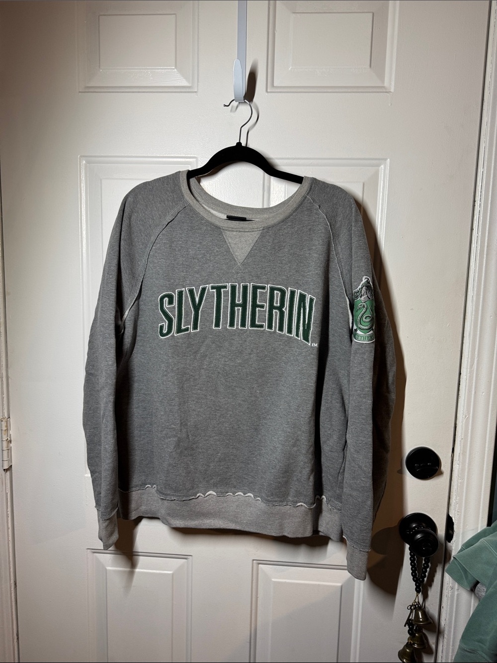 Slytherin Gray Crewneck Sweatshirt